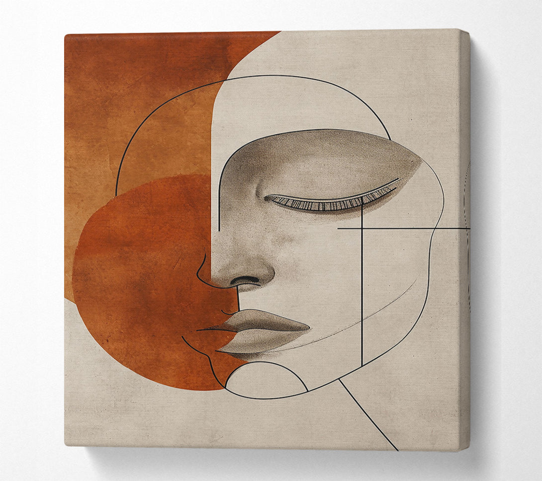  A Canvas Print of Rust And Lines Canvas Art