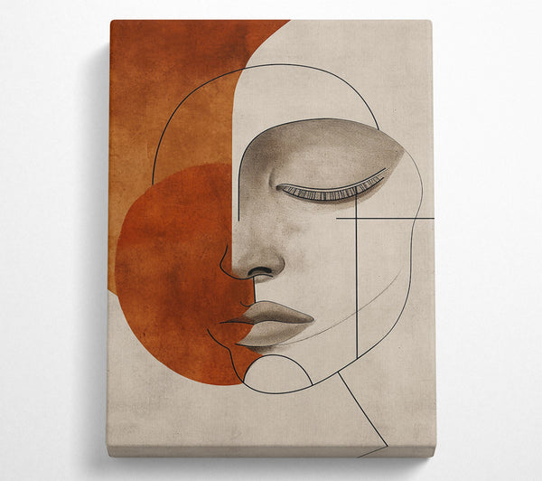  A Canvas Print of Rust And Lines Canvas Art