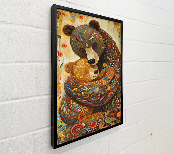 Brown Floral Embrace