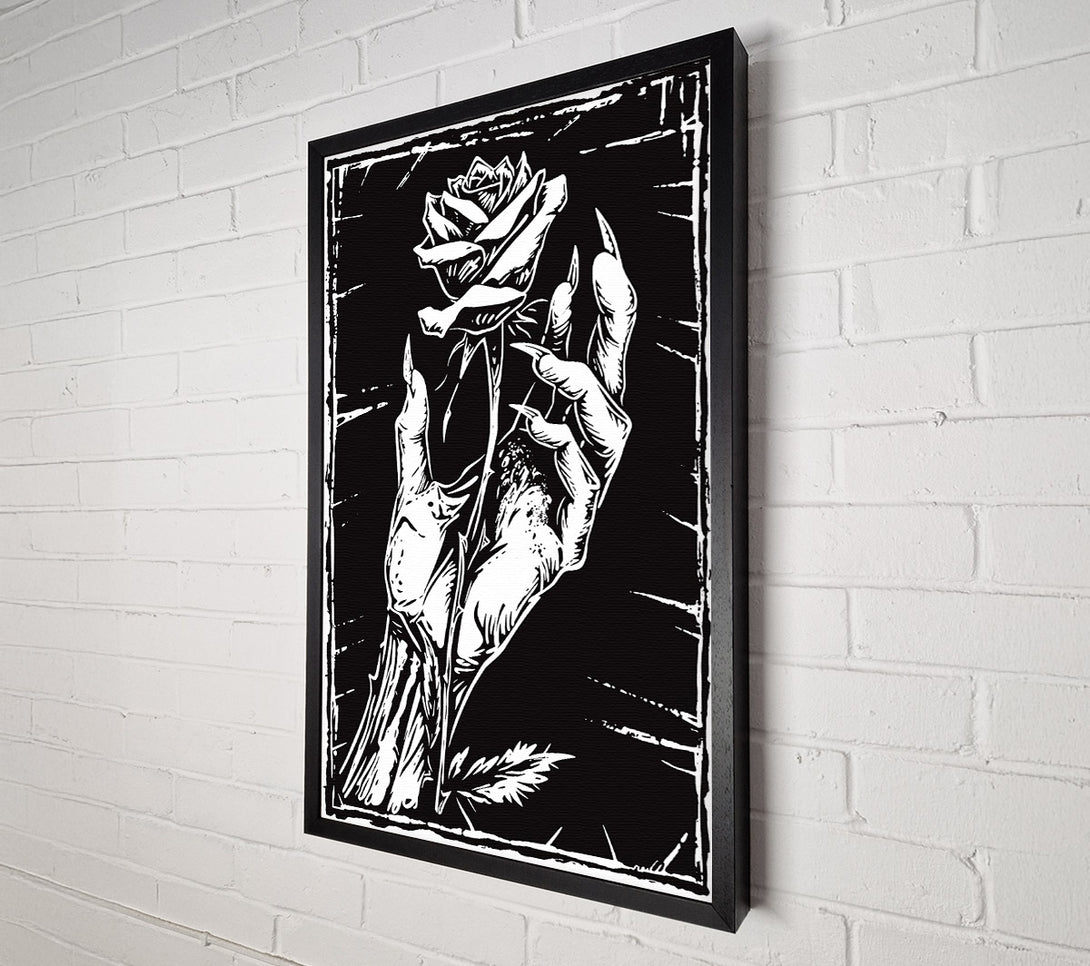  A Canvas Print of Black Thorn Embrace Canvas Art