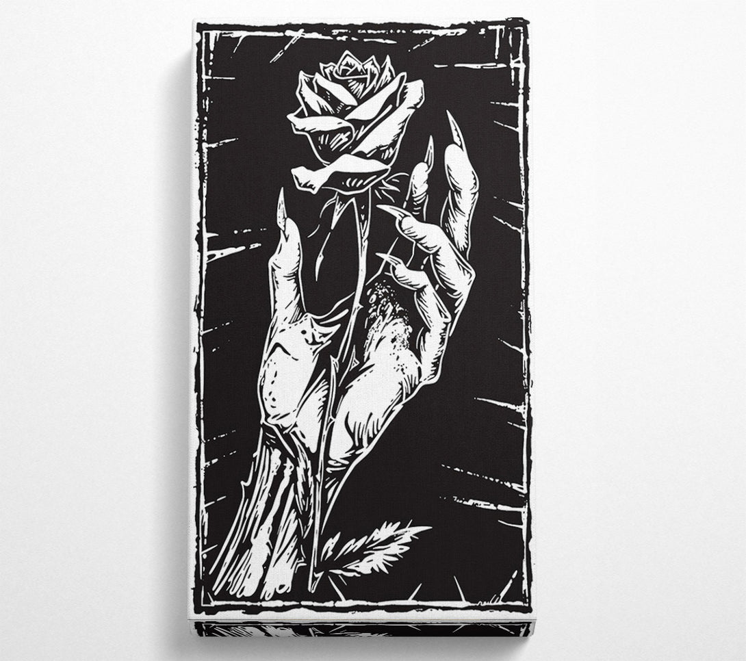  A Canvas Print of Black Thorn Embrace Canvas Art