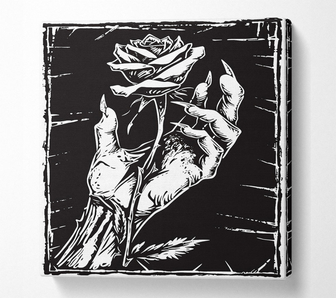  A Canvas Print of Black Thorn Embrace Canvas Art