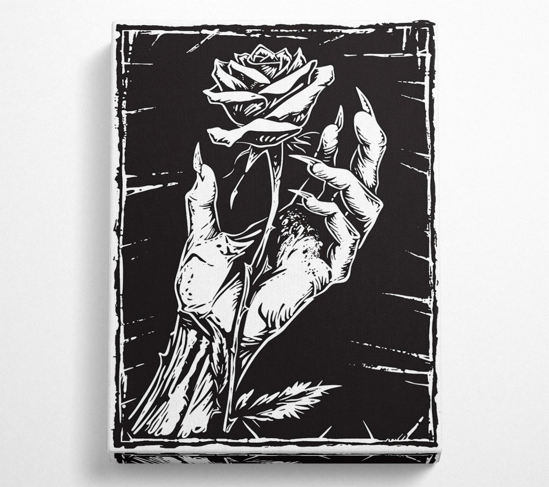  A Canvas Print of Black Thorn Embrace Canvas Art