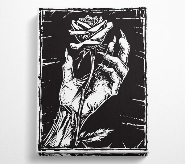  A Canvas Print of Black Thorn Embrace Canvas Art