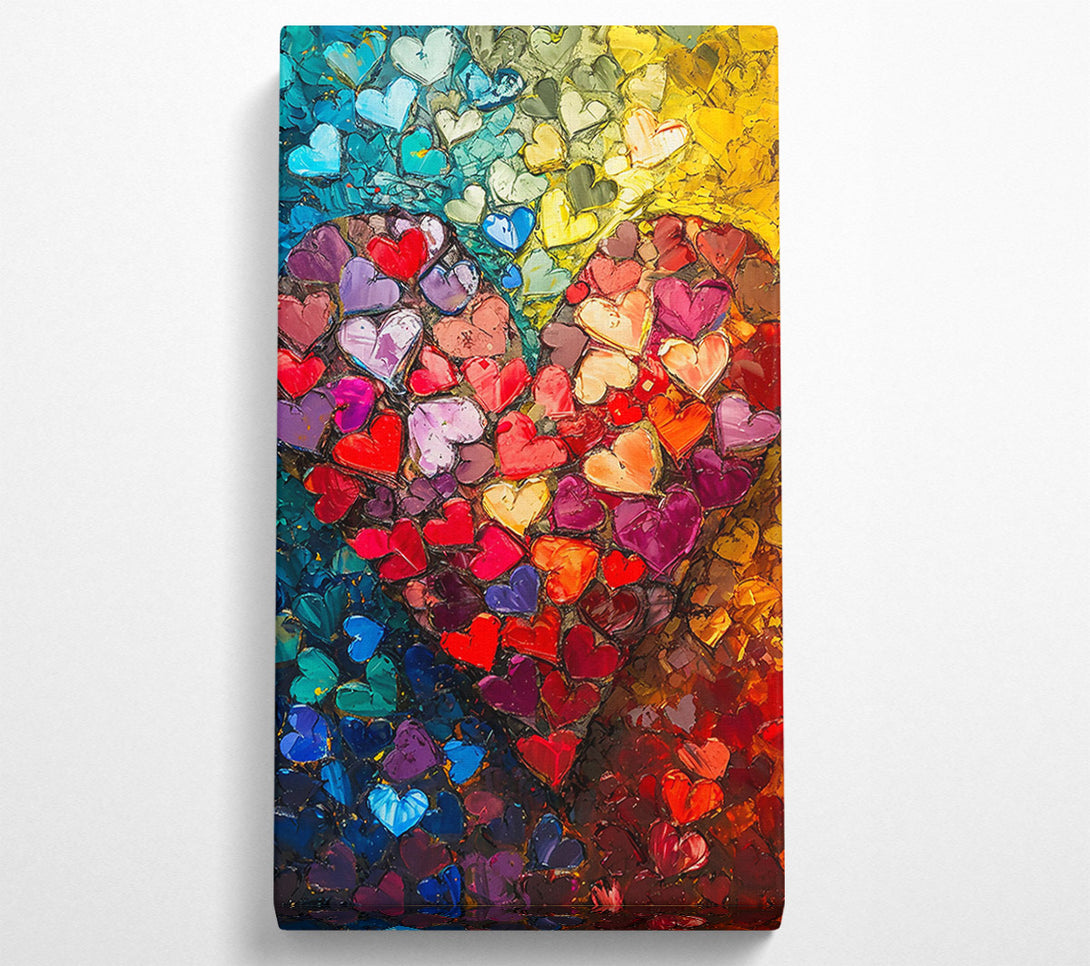  A Canvas Print of Crimson Heart Symphony Canvas Wall Art