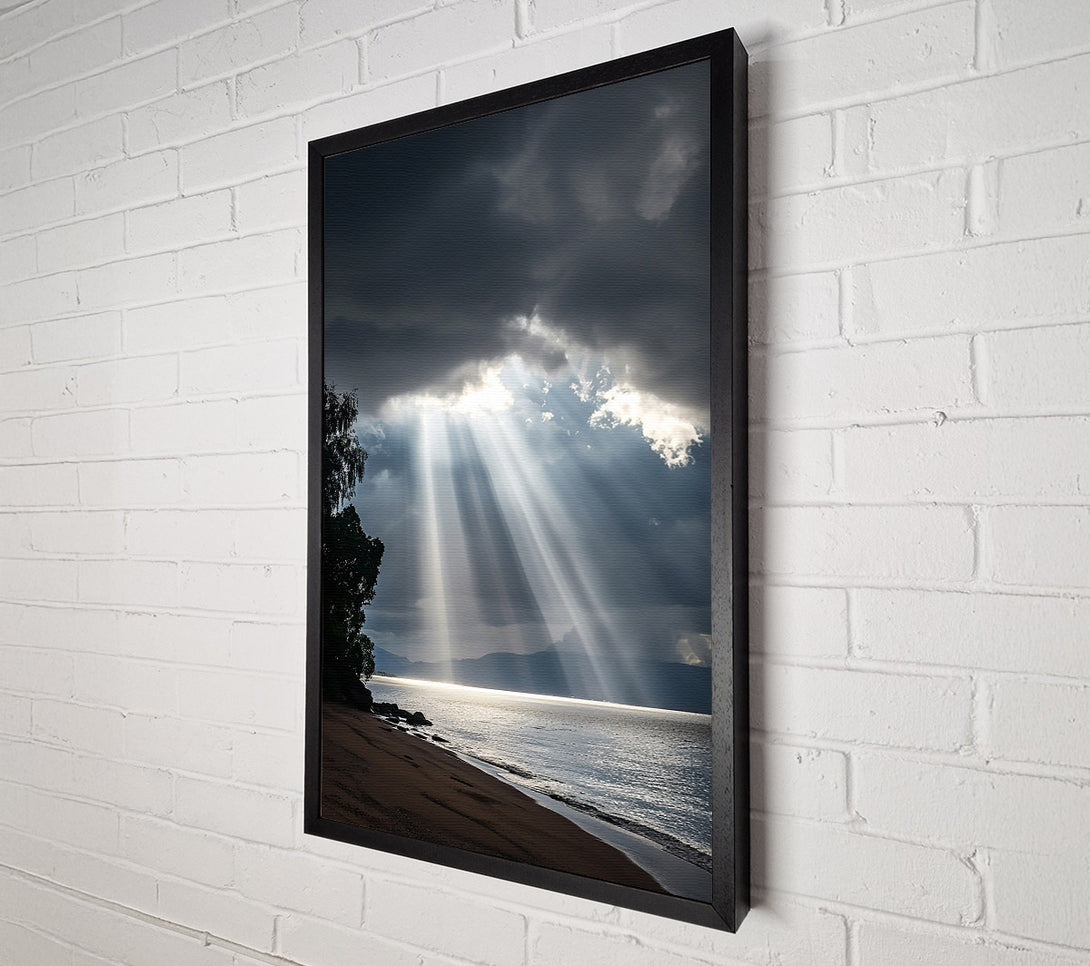  A Canvas Print of Silver Rays Of Hope Canvas Print