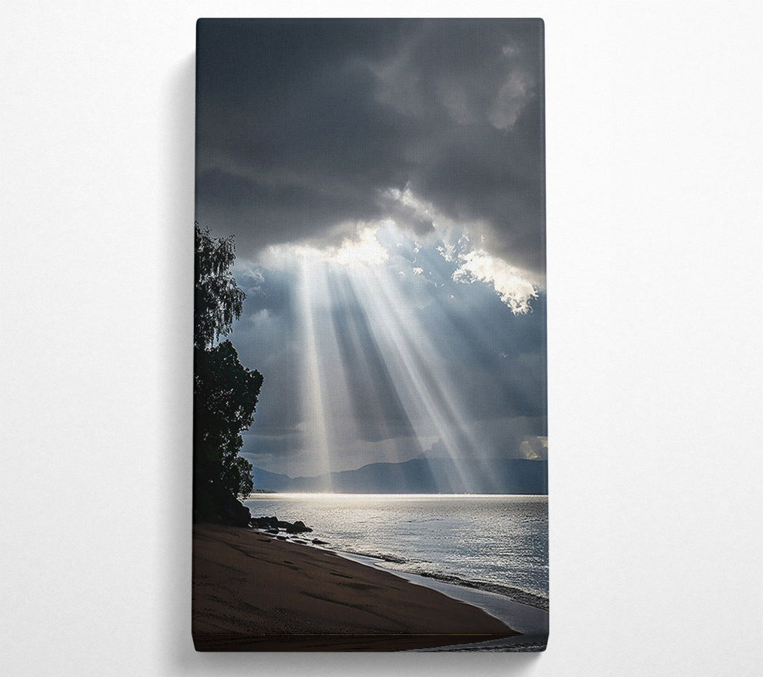  A Canvas Print of Silver Rays Of Hope Canvas Print