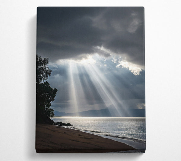  A Canvas Print of Silver Rays Of Hope Canvas Print