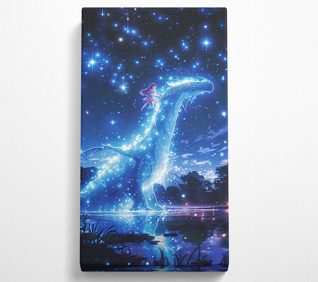  A Canvas Print of Azure Dragon Dreams Canvas Wall Art