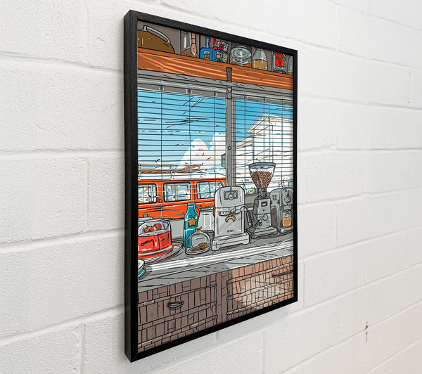 Orange Cafe Window