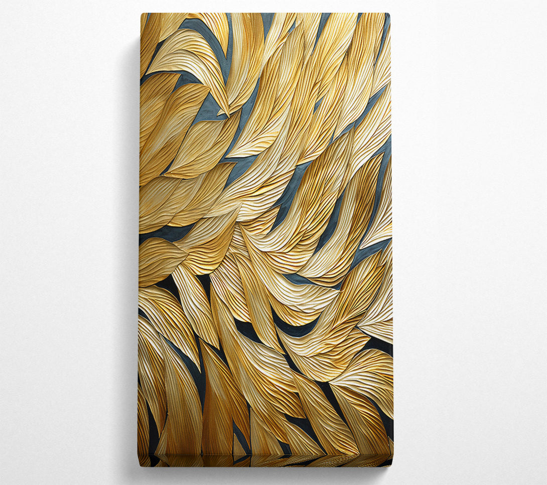  A Canvas Print of Golden Autumn Leaves Canvas Wall Art