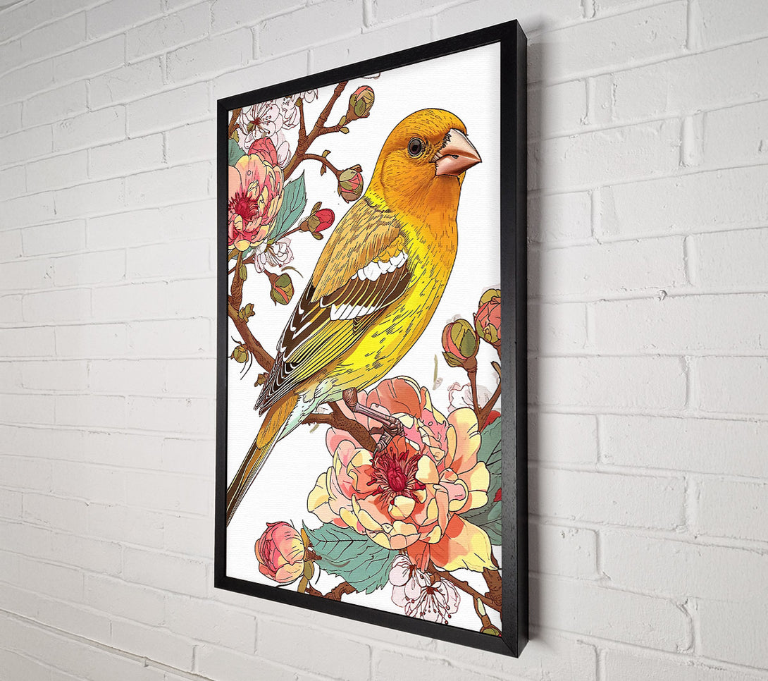  A Canvas Print of Golden Bird Canvas Print