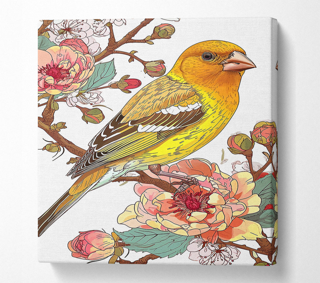  A Canvas Print of Golden Bird Canvas Print