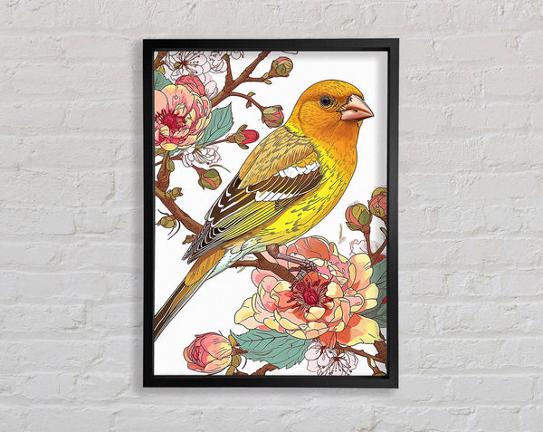Golden Bird Framed Print