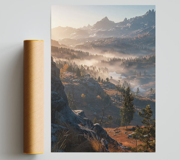 Golden Valley Mist Print