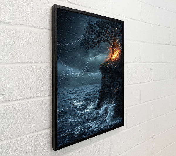 Blue Fire Storm