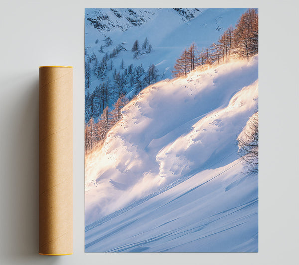 Golden Snow Avalanche Poster