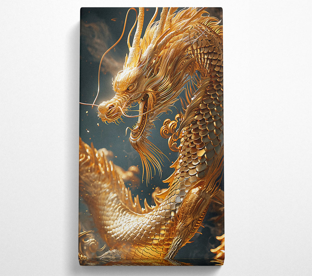  A Canvas Print of Golden Dragon Canvas Print