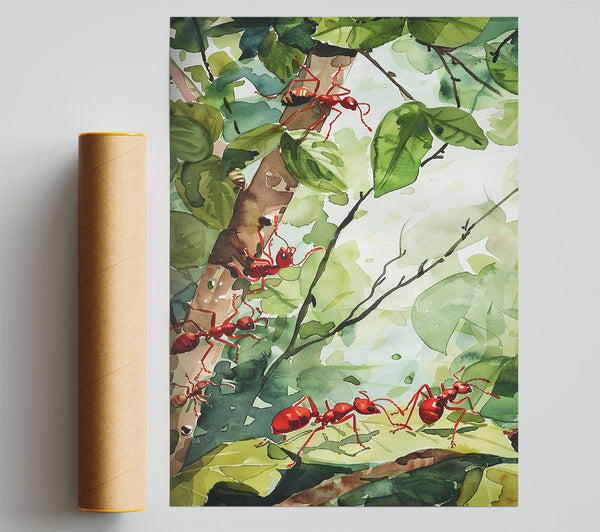 Red Ants In The Green Giclee Print