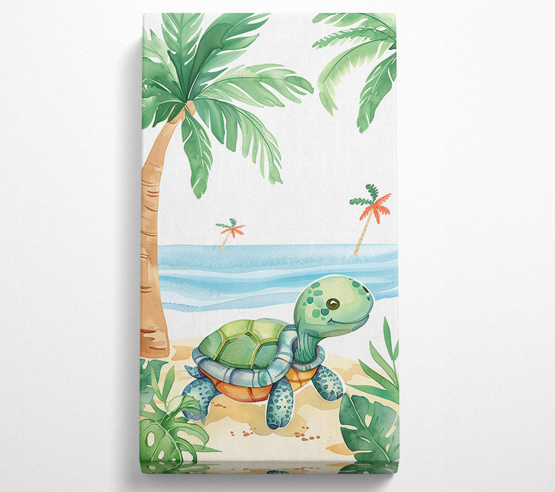  A Canvas Print of Green Turtle Paradise Canvas Print