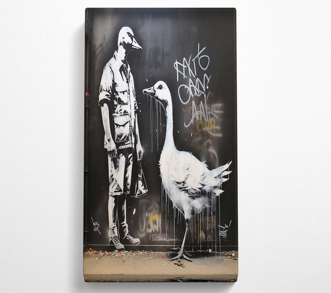  A Canvas Print of Goose Man Graffiti Canvas Wall Art