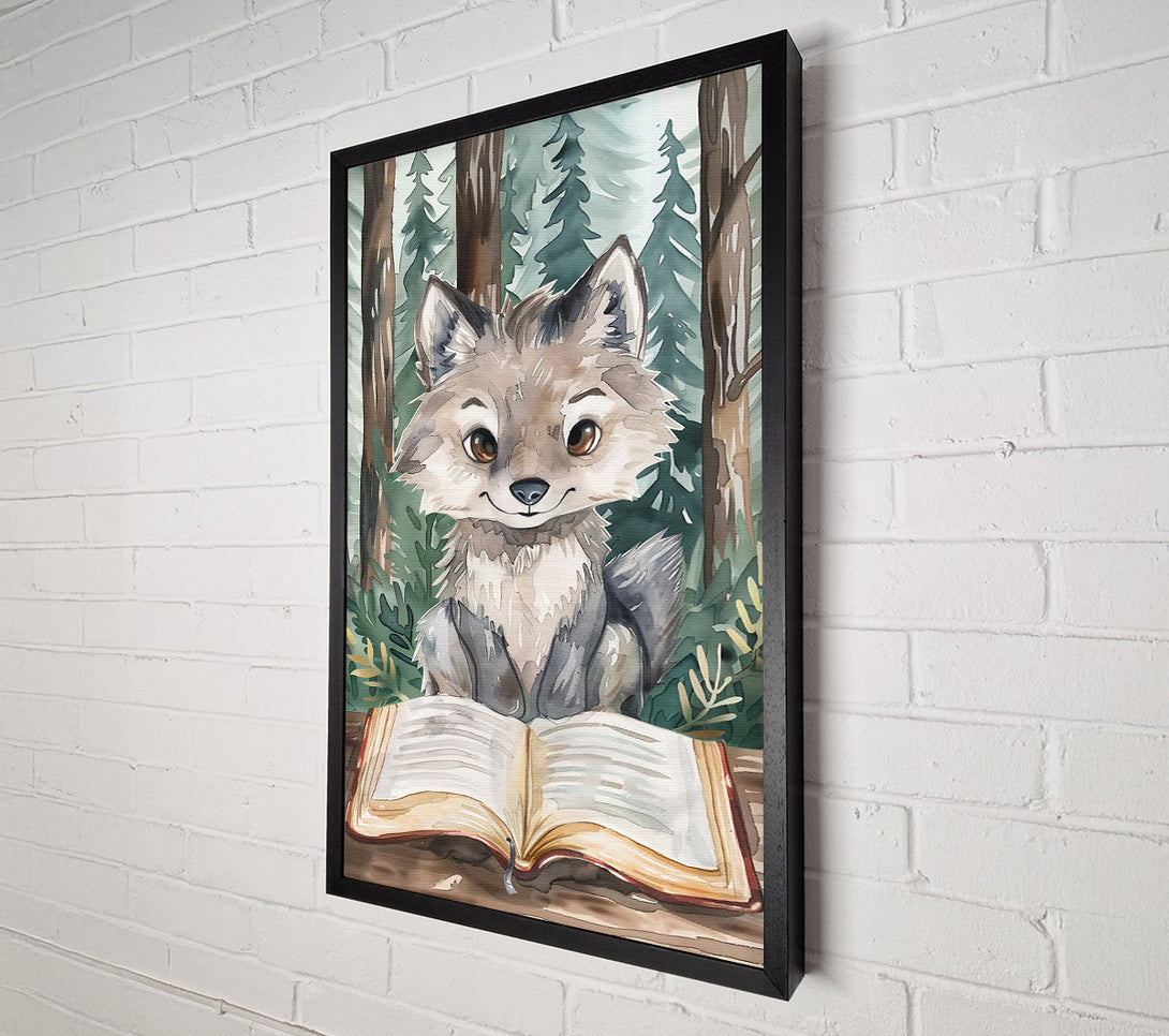  A Canvas Print of Sage Wolf'S Storytime. Canvas Wall Art