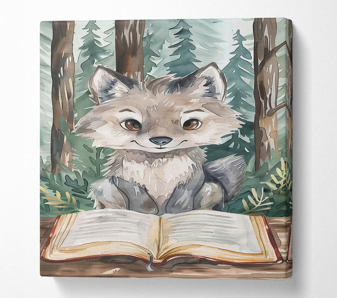  A Canvas Print of Sage Wolf'S Storytime. Canvas Wall Art