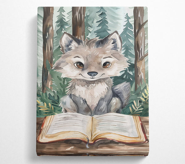  A Canvas Print of Sage Wolf'S Storytime. Canvas Wall Art