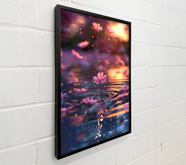 Pink Petal Reflections