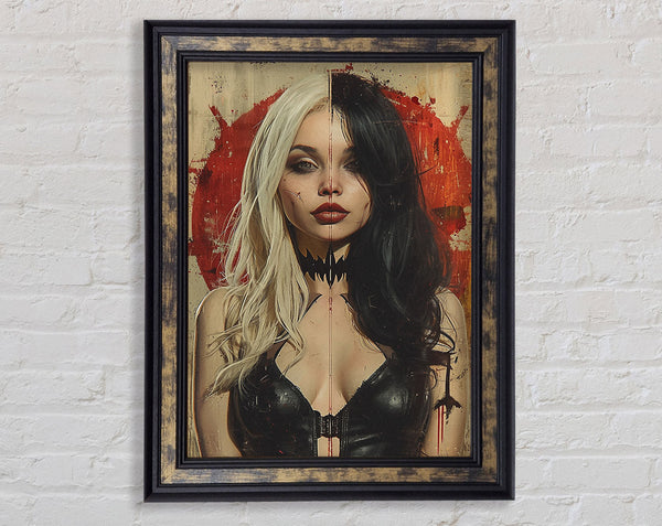 Goth Girl Framed Print