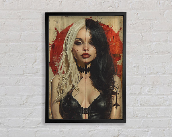 Goth Girl Framed Print