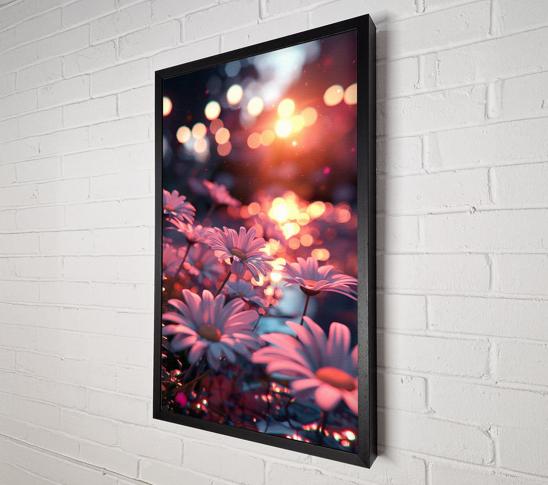  A Canvas Print of Pink Sunset Bloom Canvas Art