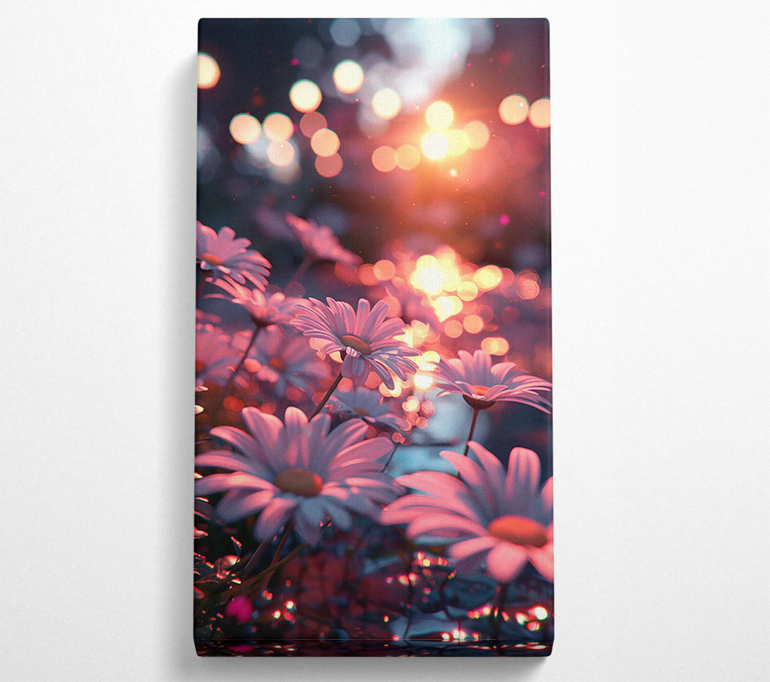  A Canvas Print of Pink Sunset Bloom Canvas Art