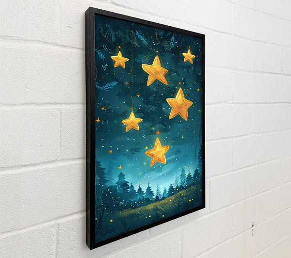 Teal Night Stars