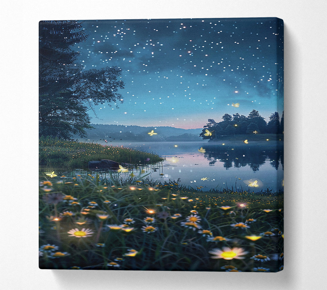  A Canvas Print of Blue Night'S Whisper Canvas Art
