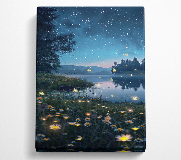  A Canvas Print of Blue Night'S Whisper Canvas Art