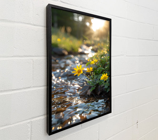 Golden Streamside Blooms