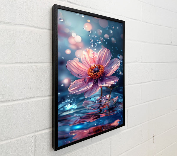 Pink Flower Reflection