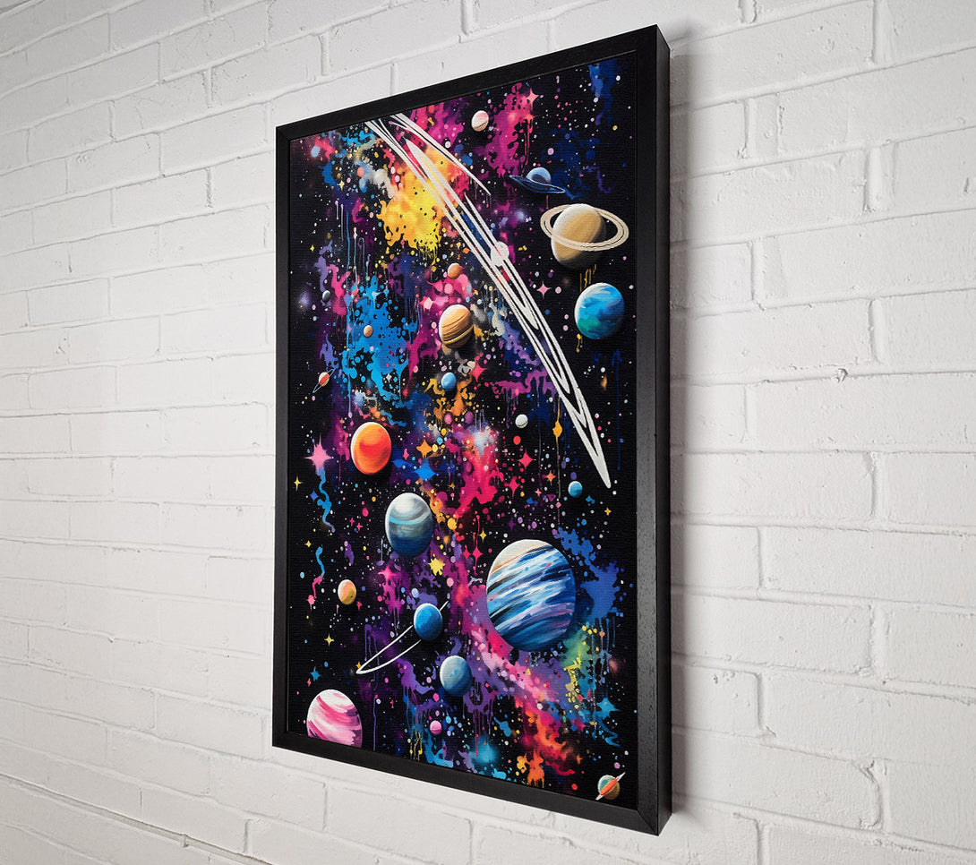  A Canvas Print of Graffiti Galaxy Canvas Print