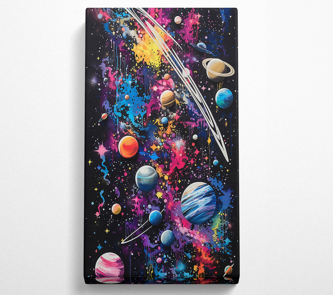  A Canvas Print of Graffiti Galaxy Canvas Print