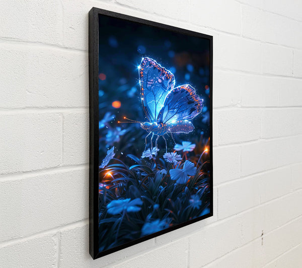 Electric Blue Butterfly