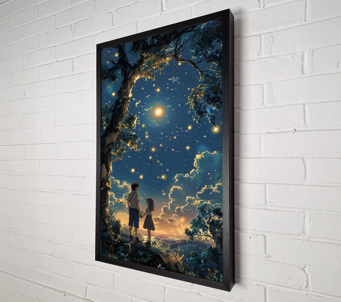  A Canvas Print of Blue Night Whispers Canvas Art