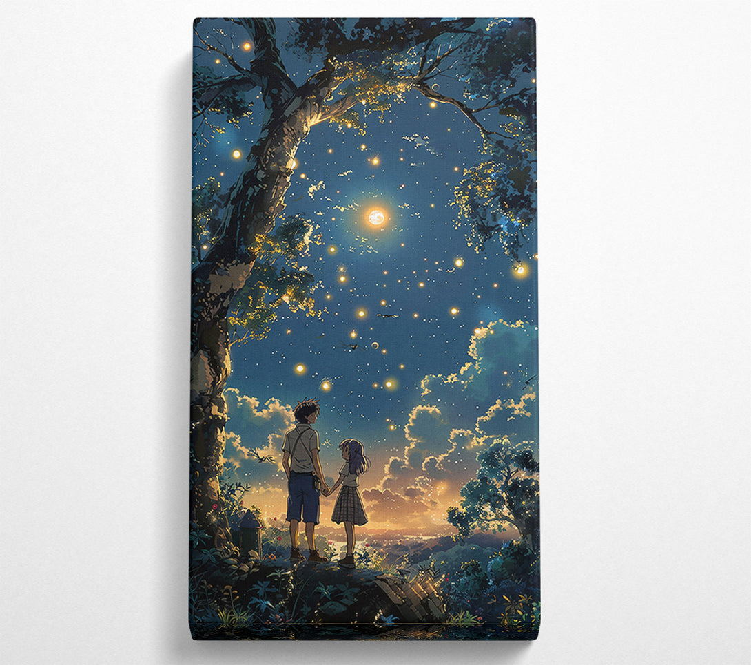  A Canvas Print of Blue Night Whispers Canvas Art