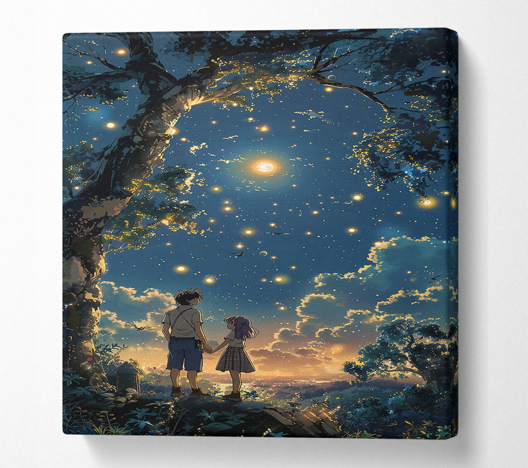  A Canvas Print of Blue Night Whispers Canvas Art