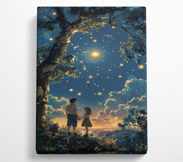  A Canvas Print of Blue Night Whispers Canvas Art