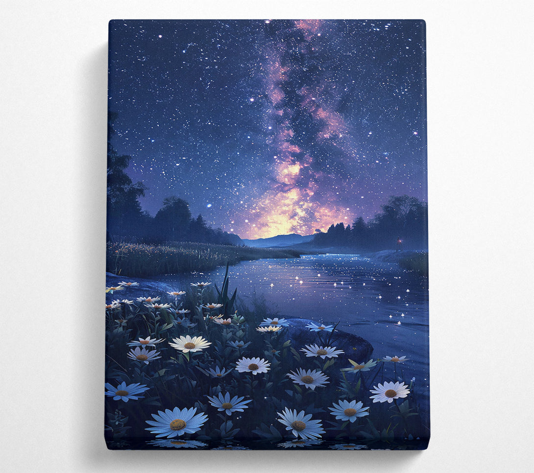  A Canvas Print of Blue Night Dreamscape Canvas Wall Art