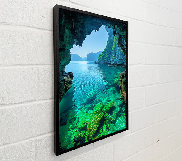 Emerald Water Cave View