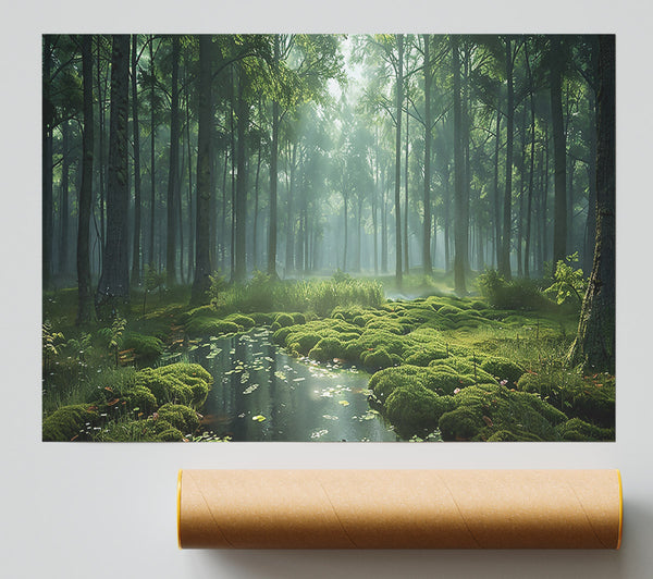 Emerald Forest Stream Print