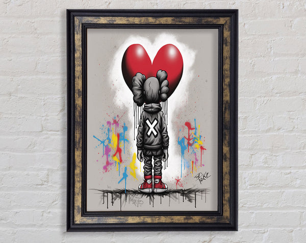 Graffiti Love Framed Print