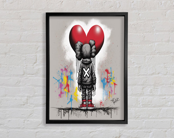 Graffiti Love Framed Print